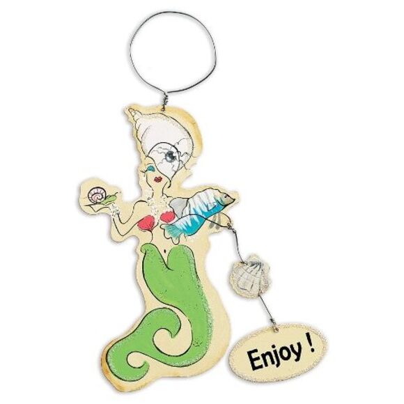 Make a Splash Drink Like a Fish Mermaids Wine Bottle Charms Set of 3 - Picture 4 of 8
